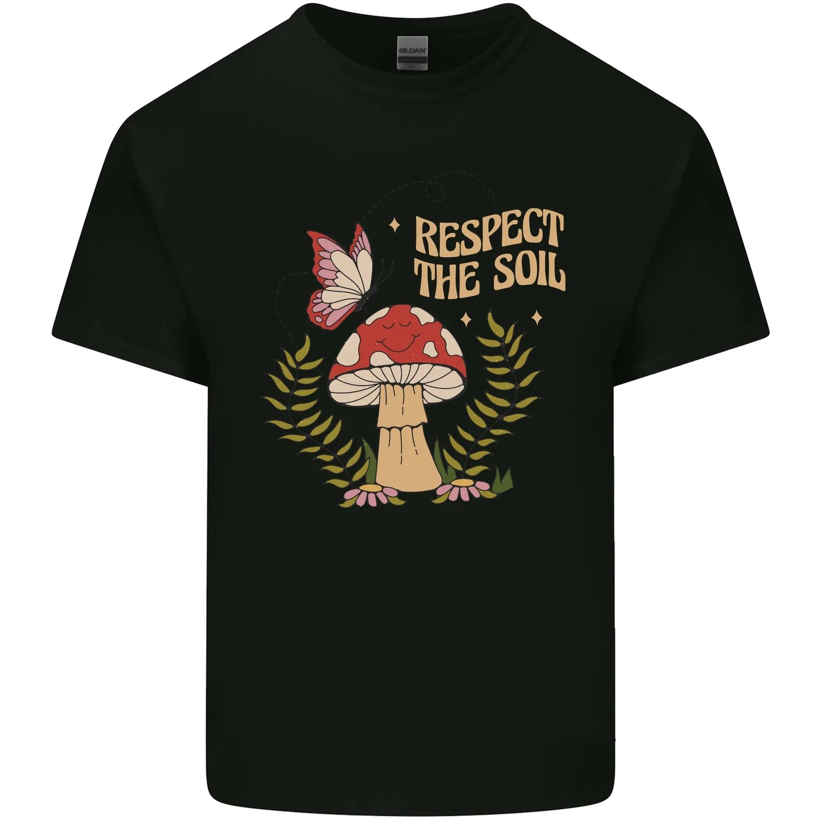 

Respect the Soil Frog Climate Change Hippy Kids T-Shirt Childrens L