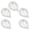 5 Pcs Alloy Pendant Base Jewelry Making Pendant Bezel Resin Molds Pendant Tray for DIY