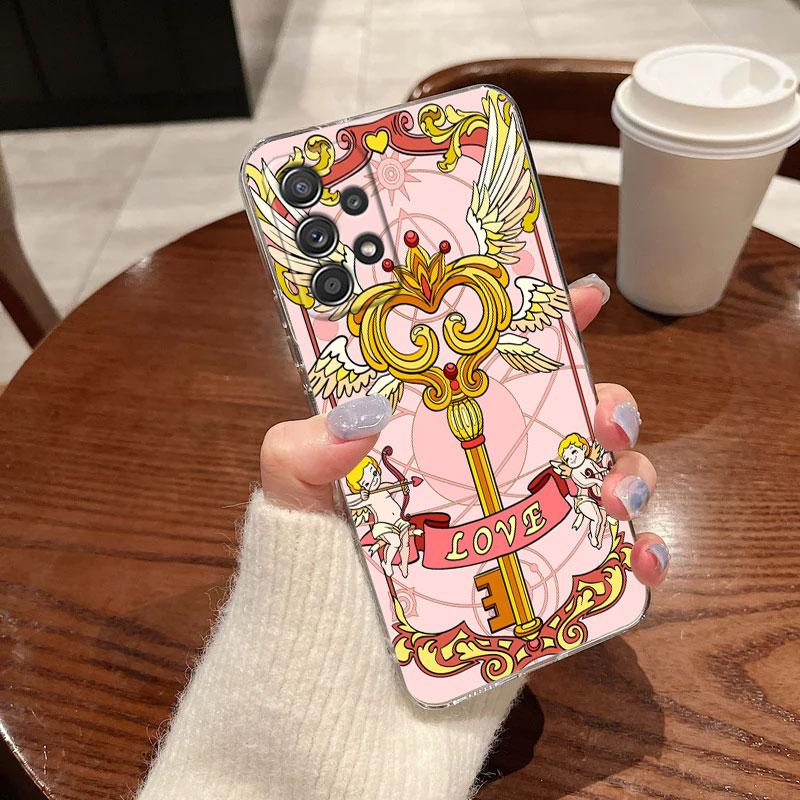 Cartoon CardCaptors Sakuras For Samsung Galaxy A55 Case A54 A52 A53 A15 A14 A13 A21S A23 A51 A34 A35 A33 A32 A72 71 Phone Cover