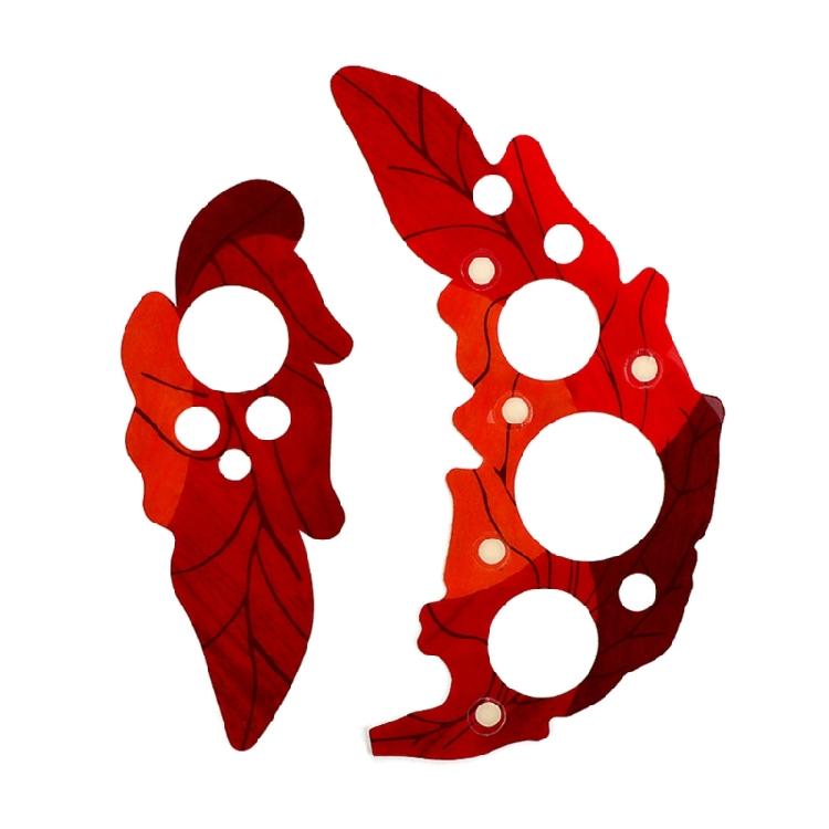 Guitar Pickguards Grape Leaf Shape Sound Hole Covers Sticker Scratch Plate