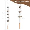 DIY Wind Chime Ornaments Craft and Gifts Kid Birthday Gifts Home Decor Red Copper Craft Wind Chime Outdoor Copper Temple Bells