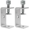 2Pcs C-Clamp 304 Stainless Steel Tiger Clamps 65mm Heavy Duty Welding Clamp with Wide Jaw Openings Durable Woodworking Clamp for