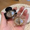 Retro Hairpins Antique Bronze Color Bee Charms Hair Claw Clips Bang Hair Clips Luxury Pearl Hairgrips Headwear Accessories Gifts