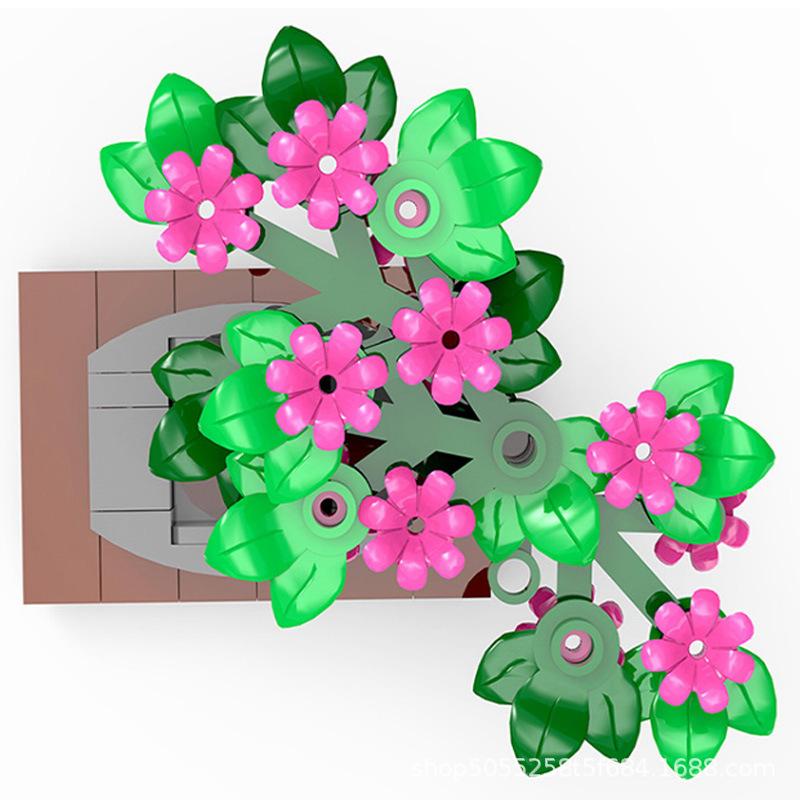 MOC Building Blocks, Small Particles, Assembled Educational Toys, Gift Ornaments, Miniature Bonsai Trees