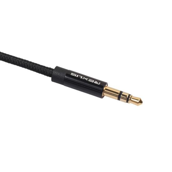 Cavo di Estensione Audio 3,5mm Stereo Portatile in Lega di Alluminio Maschio a Femmina Cavo di Estensione per Cuffie