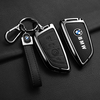 Leather Car Remote Key Case Cover Shell Fob For X1 X3 X5 X6 X7 1 3 5 6 7 Series G20 G30 G11 F15 F16 G01 G02 F48 Keyless Bag