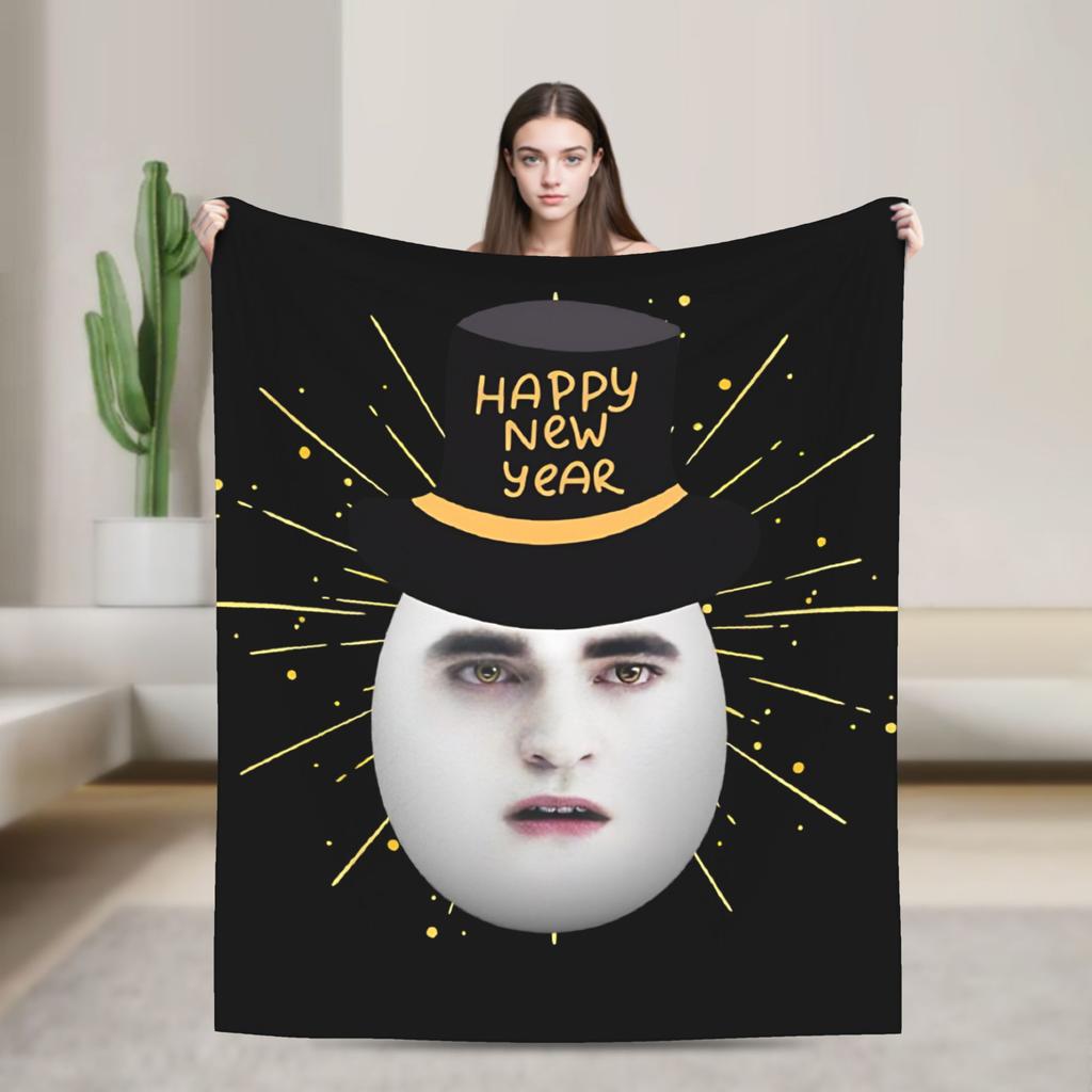 Funny Eggward Meme Blanket Twilight Edward Cullen Fuzzy Novelty Soft Throw Blankets For Home Autumn/Winter