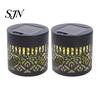 Ambient Solar Wall Sconce Light, 7 Color Changing Metal Fence Lamp with Backyard Lighting Projection, Outdoor Waterproof Garden Light for Yard