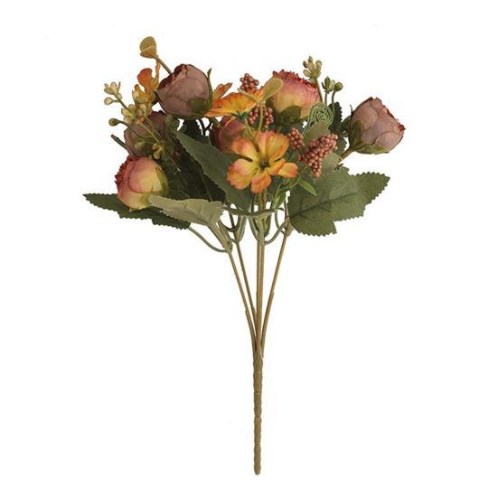Flowers Real Like Faux Silk Flower Arrangements Mixed Fake Rose Hydrangea Bouquet