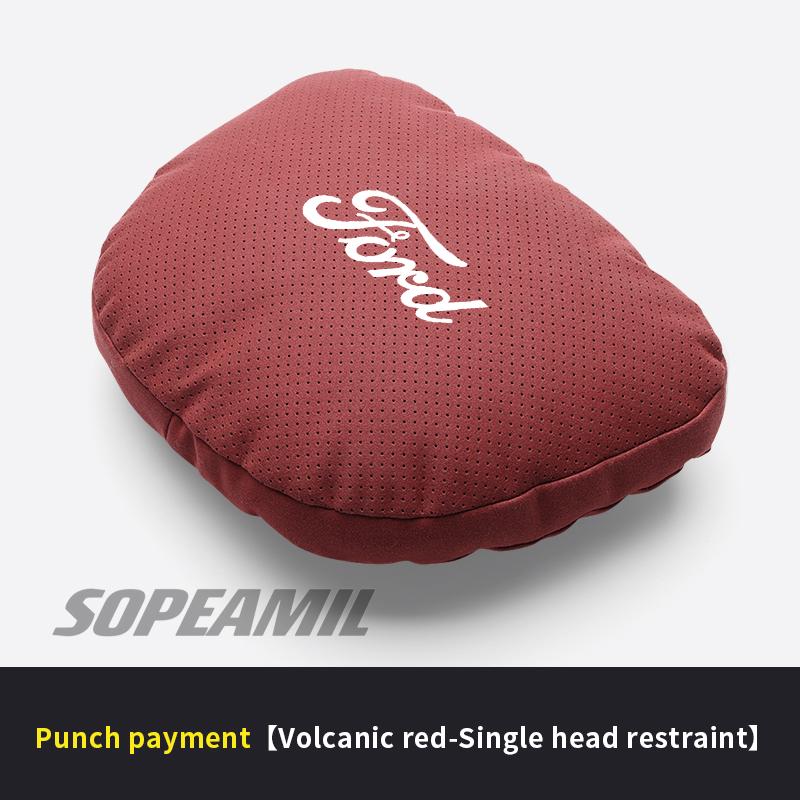 Car Headrest Neck Support Pillow Ford ST Ranger Fusion Mustang Kuga Fiesta EXPLORER EDGE Mondeo Focus Seat Lumbar Cushion Pillow