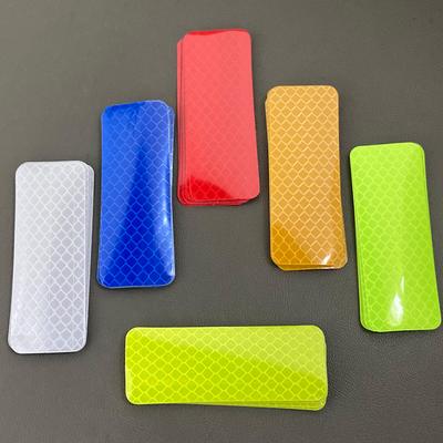 10pcs Car Bumper Reflective Stickers 3x8cm Reflective Warning Strip Tape Safety Secure Reflector Decals for Enhanced Visibility