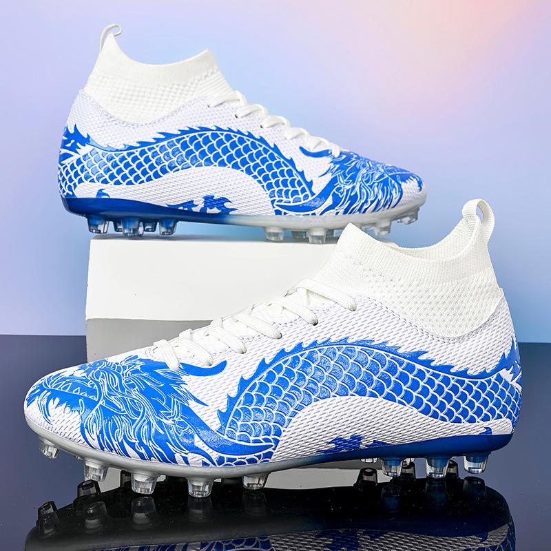 2025 nuova moda anno del drago edizione limitata scarpe da calcio alte traspiranti chiodi lunghi unghie rotte scarpe da allenamento professionali