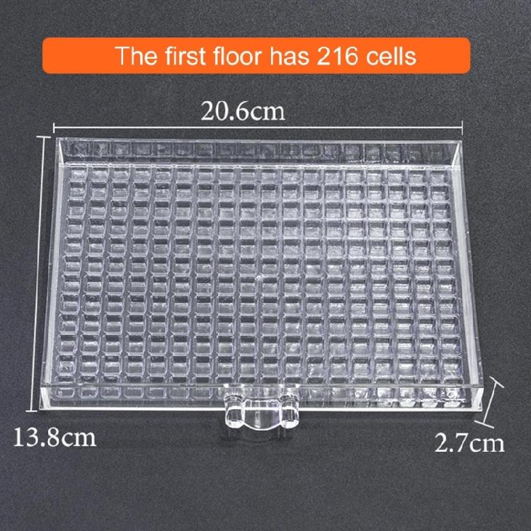 Creative Plastic Storage Box 471 Grids 3 Drawers for Organizing Crafts Art Supplies Nail Tips Beads Jewelry