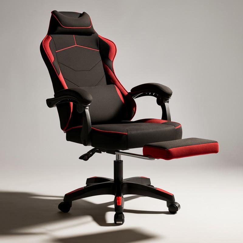 Gaming Chair Swivel Footrest Massage Cushion For Gamers Comfortable
