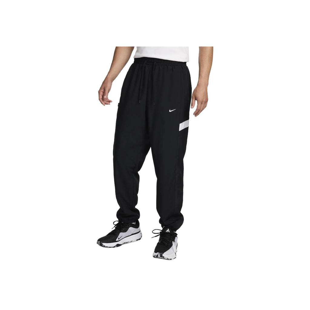 Nike Icon Retro Lightweight Breathable Loose Comfortable Woven Basketball Casual Pants Men Bottoms Black White FZ0251010