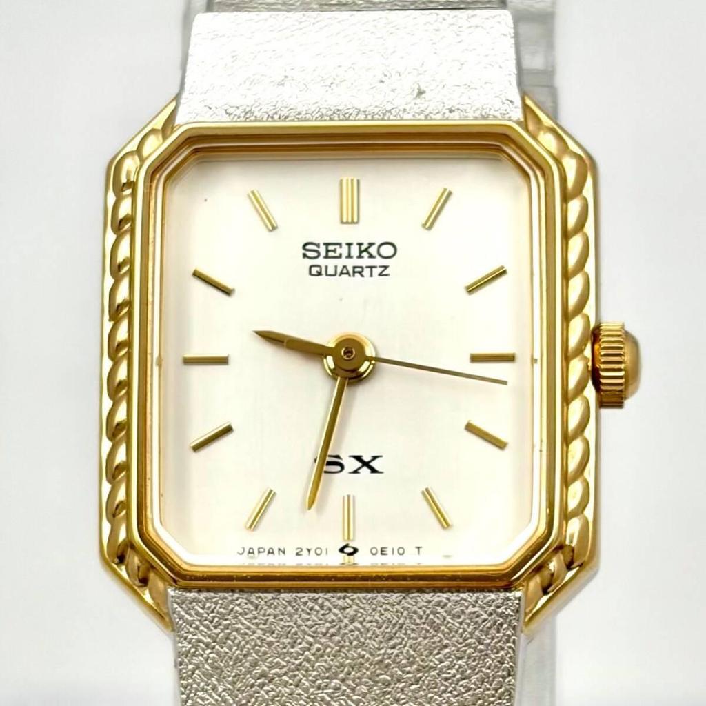Used [Rare/New Battery] SEIKO Ladies Watch Octagon 2Y01-5A70 760392
