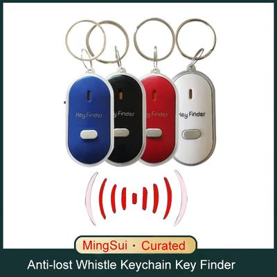 Anti-lost Whistle Keychain Key Finder Flashing Remote Key Bag Wallet Locators Child Alarm Reminder Phone Find Anti-theft Tracker