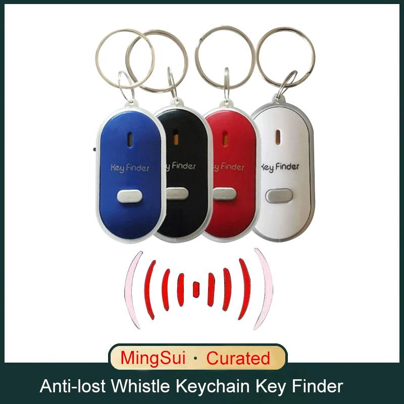 Anti-lost Whistle Keychain Key Finder Flashing Remote Key Bag Wallet Locators Child Alarm Reminder Phone Find Anti-theft Tracker