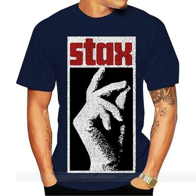 T-shirt et autocollants Logo STAX Records T-shirt d'été Marque Fitness Musculation
