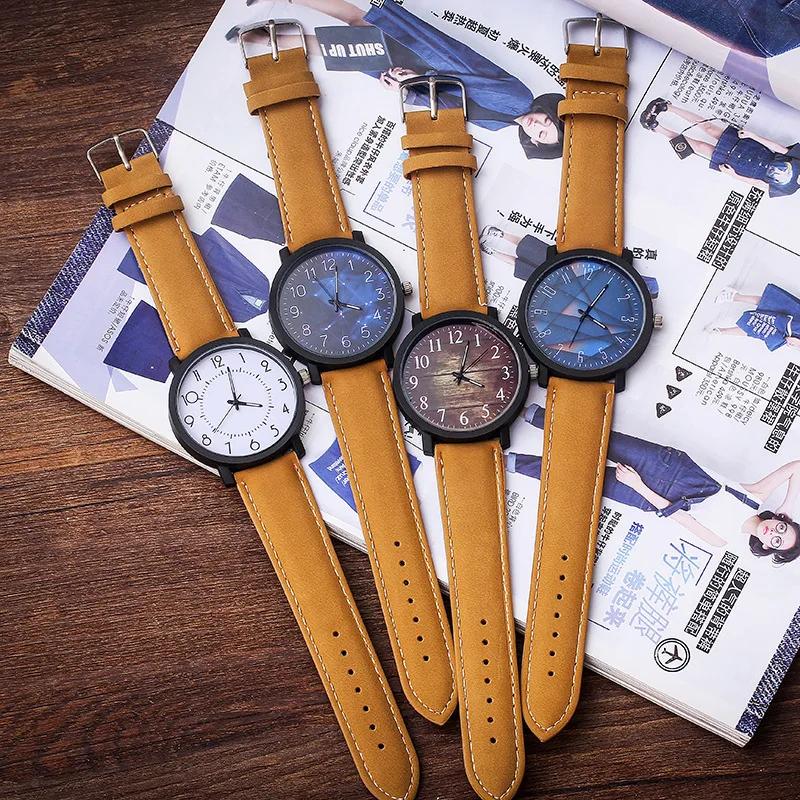 2025 Vintage Casual Watch Women Watch Fashion Starry Sky Watches Women Large Dial Sport Watch Women Quartz Couple Watches