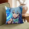 Aqua Konosuba Anime Cushion Cover 30x50 Polyester Sofa Cushions Decorative Throw Pillows Home Decoration Pillowcover