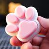 Cute 3D Printed Cat Paw Fidget Toy Portable Soft Squeeze Stress Relief Keychain Desktop Decor
