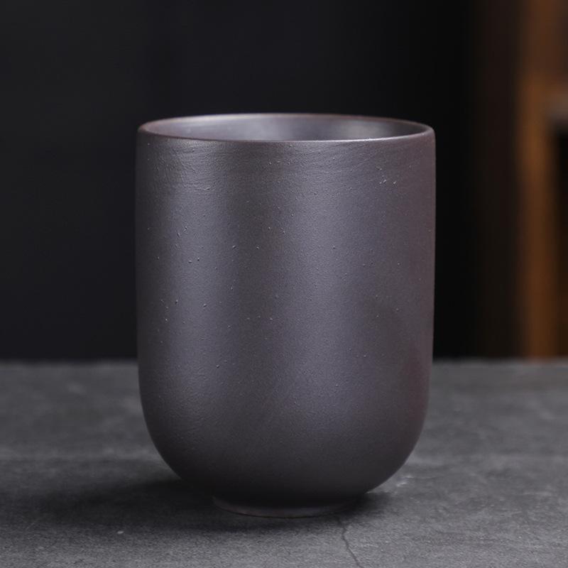 Retro coarse pottery teacup master cup single large Japanese ceramic kung fu tea set tea cup espresso cup