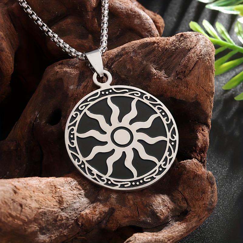 Stainless Steel Vintage Apollo Amulet Sun