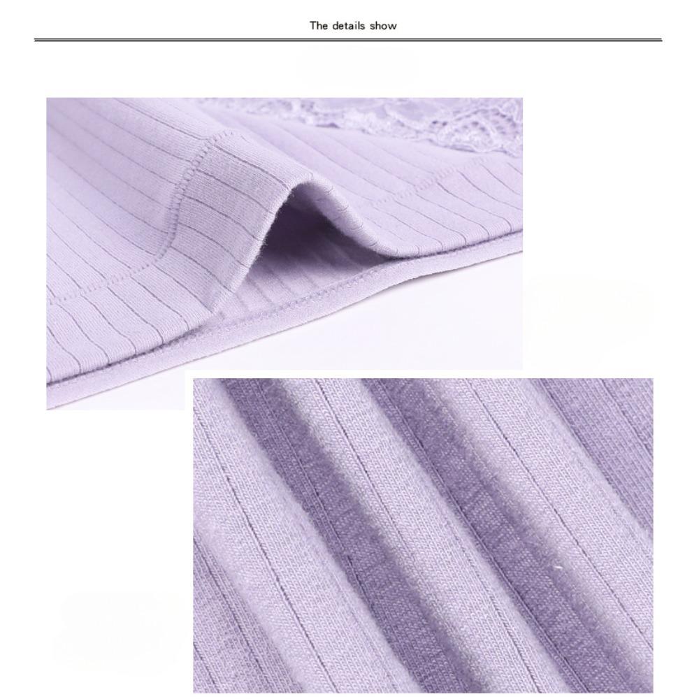 Spitze Hohe Taille Mittleren Alters Mama Stil mit Dreiecksslip Faden Reine Baumwolle Übergröße Damenunterwäsche