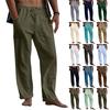 Men's Cotton Linen Trousers Men's Casual Fashionable Cotton Linen Trousers