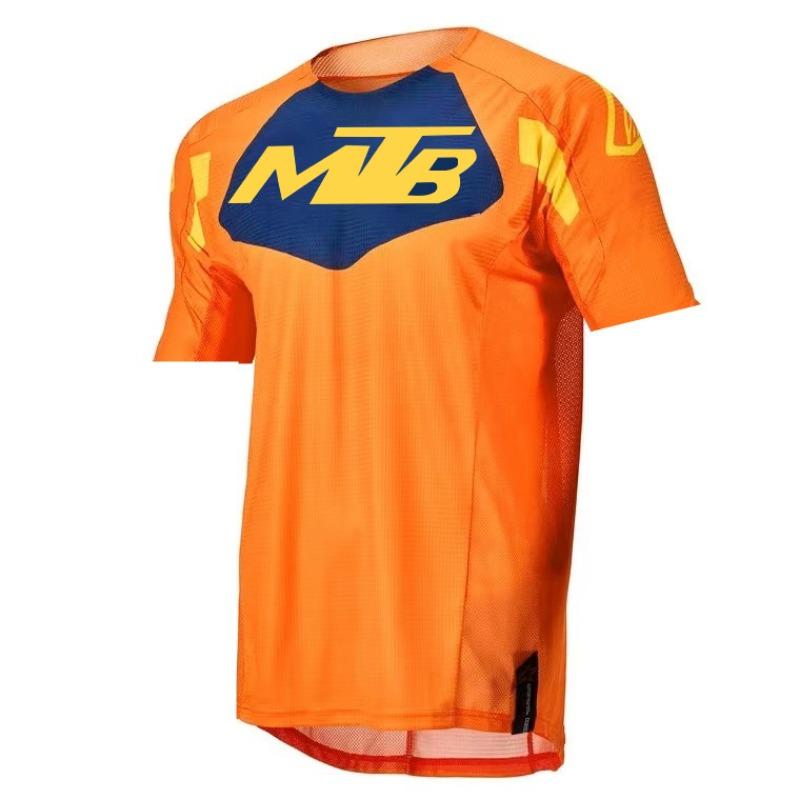 Maglie Downhill per Mountain Bike Magliette da Bici MTB Abbigliamento Sportivo Offroad DH Maglia da Moto Motocross Abbigliamento Sportivo Manica Corta Ciclismo