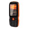 Stor Knapp Telefon 2.6in HD Skjerm 0.13MP Dobbelt SIM Dobbelt Standby 2G Mobiltelefon med Sideknapp Lommelykt Oransje