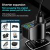 Car charger, mobile phone super fast charging cigarette lighter, 4-in-1 conversion plug, car charging socket parts