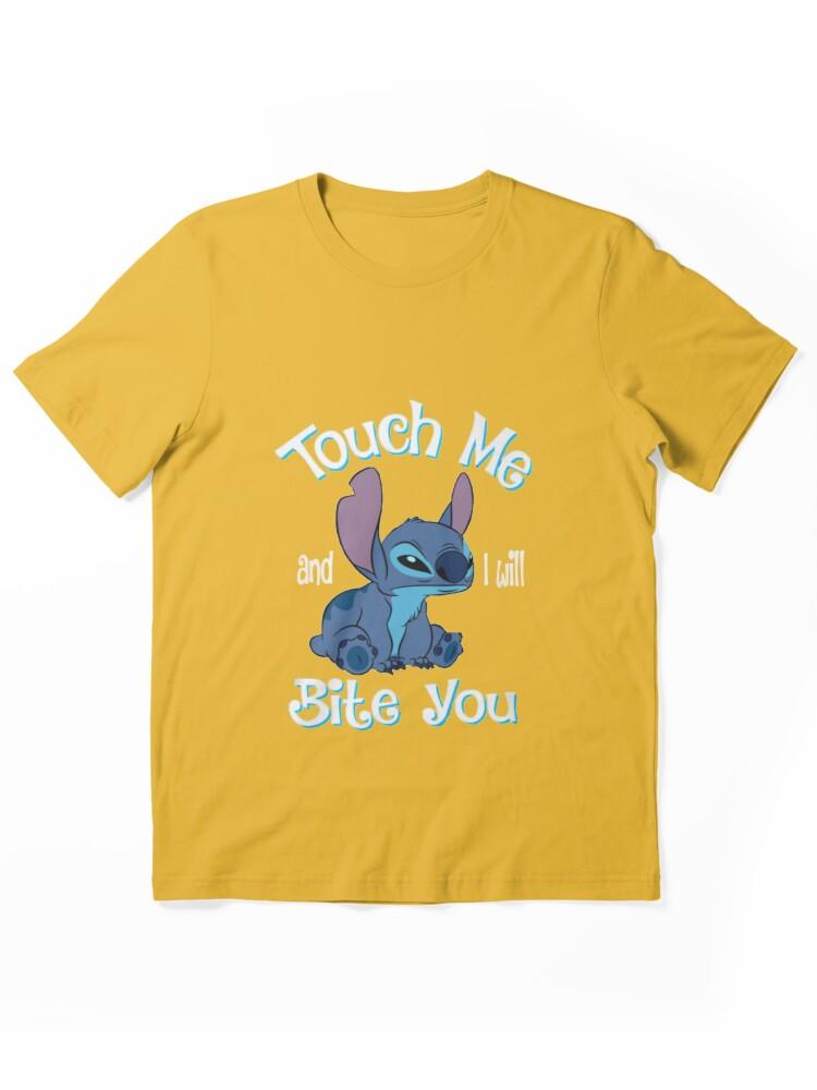 Lilo & Stitch The Series Stitch And Lilo Stitch Touch Me And I Will Bite You Essential Unisex T-Shirt