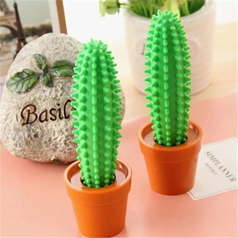 1Pc Creative Novelty Cartoon Cactus Ball Point Pen Student Teacher Writing Ball Point Pen Stationery