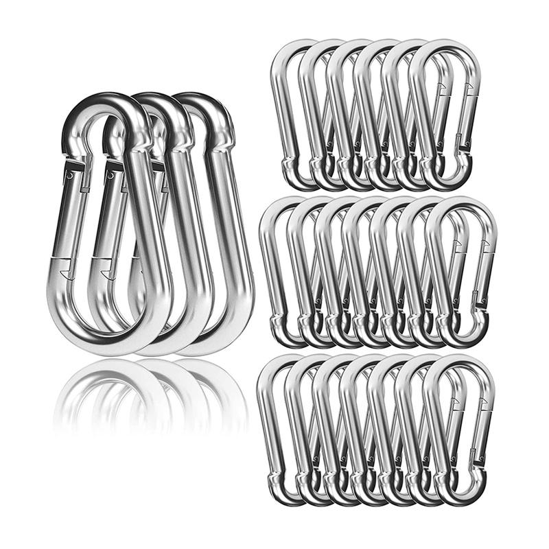 Good-30PCS 4Inch Heavy Duty Spring Snap Hook Carabiner, Snap Spring Carabiner Clip For Swing Hammock Gym Outdoor
