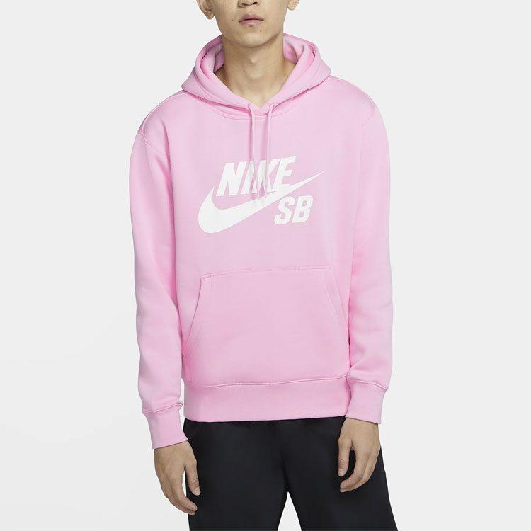 Nike Sweatshirts Men's Pink Hooded Moderate Regular AJ9734-629