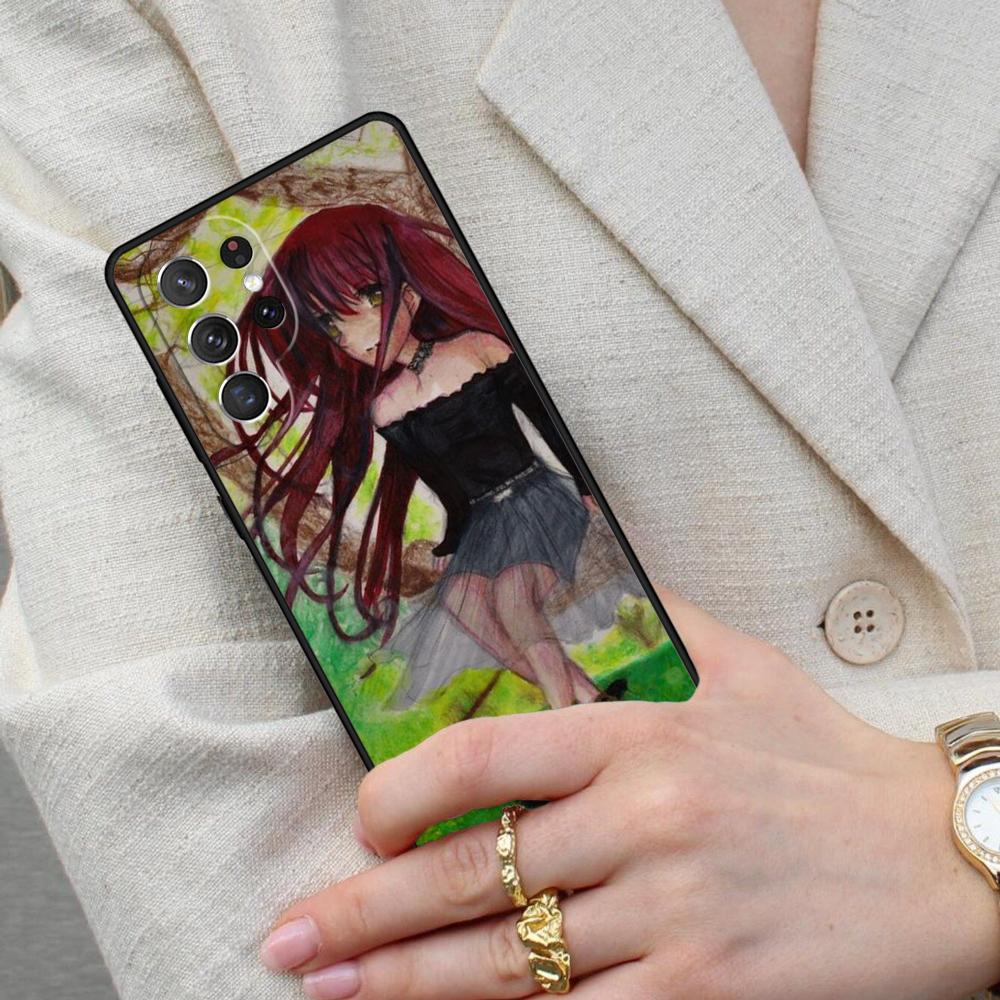 Sad Japanese Girl Cell Phone Case for Samsung Galaxy S26 Ultra S25 S24 S23 S22 S21 S20 Note10 Cover