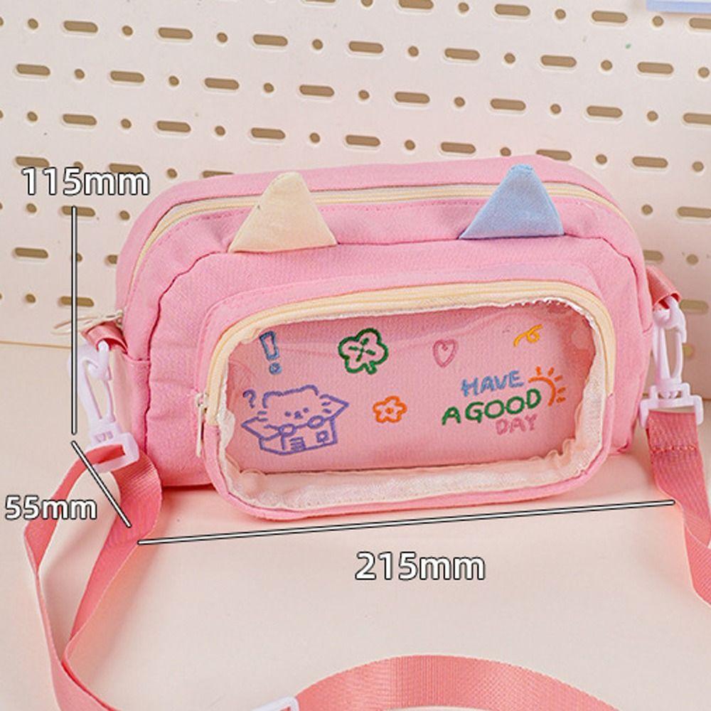 Cartoon Cat Pencil Case Large Capacity Stationery Organizer Fashion Stationery Bag  Students