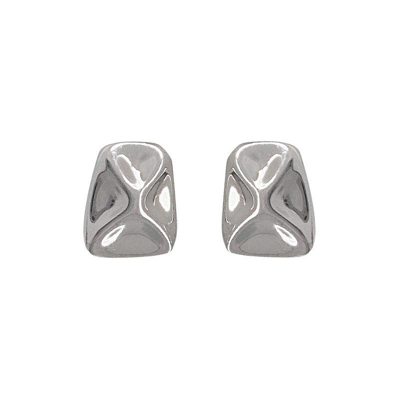 Folded Geometric Design Irregular Texture Metal Studs Texture Square Studs