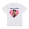 Tyler Durden Herz Grafik T-Shirt Unisex Vintage Rundhals Mode Kurzarm T-Shirts Hochwertige Oberteile Baumwolle Oversized T-Shirt