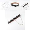 Fashion Double Breasted Design Women Waist Belt And Butterfly Metal Decor Chain For Street Fashion