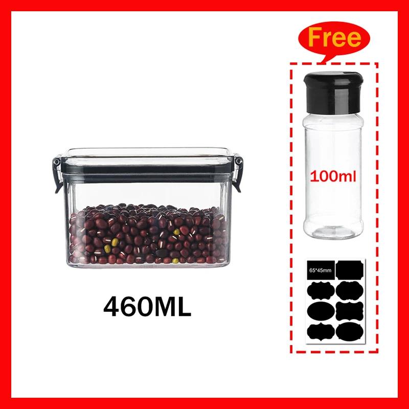 

Food Storage Container Plastic Kitchen Refrigerator Noodle Box Multigrain Storage Tank Transparent Sealed Cans 3 pcs-11 pcs sets