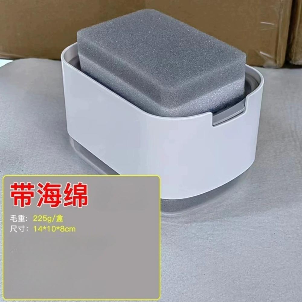 

Ручное нажатие на коробку дозатора мыла Кухонный настольный стеллаж для ткани из нержавеющей стали Мыльница для дозатора моющего средства Стеллаж для хранения белый