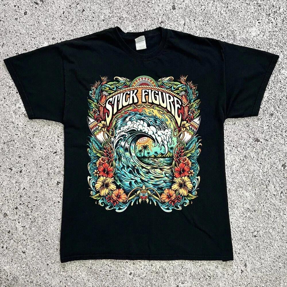 Vintage Stick Figure Concert Cotton Classic Unisex S-235XL Shirt Li1803 Unisex T-Shirt XL