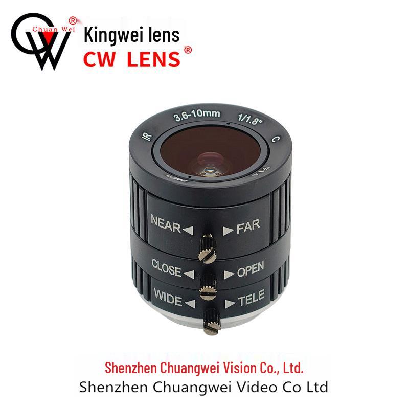 Manual Iris 3.6-10MM 8MP C/CS Mount 1/1.8 Industrial Camera Lens