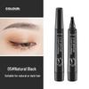 SUAKE 4-Prong Wild Eyebrow Pencil: Waterproof, Sweatproof, Smudge-Proof, Root-Like Simulation Liquid.