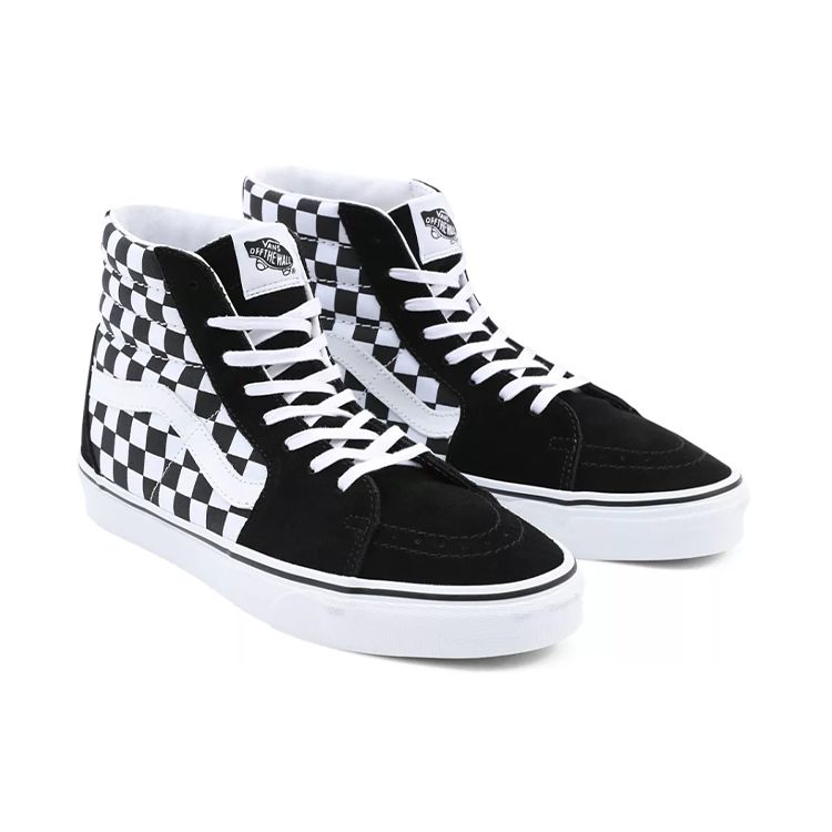 Vans Sk8-Hi Checkerboard Unisex Sneakers Black True-White VN0A32QGHRK