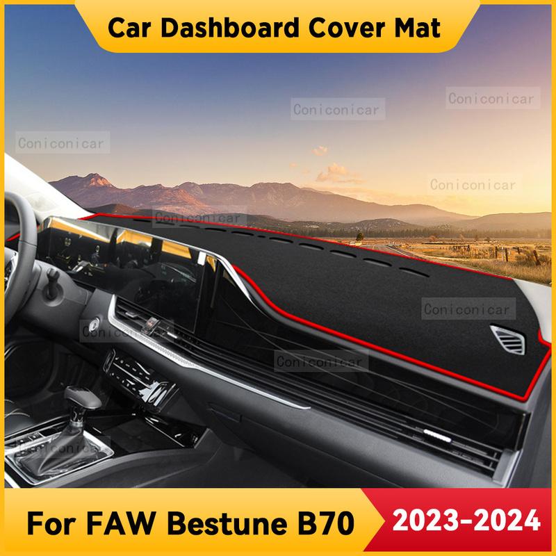 For FAW BESTUNE B70 2024 Car Dashboard Cover Mat Non-slip Sun Shade Cushion Protective DashMat Pad Interior Accessories