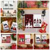 1pc Christmas Kitchen Towels Christmas Tree Kitchen Dish Towels Green Buffalo Plaid Xmas Tree Dishcloth For Farmhouse Home Decor